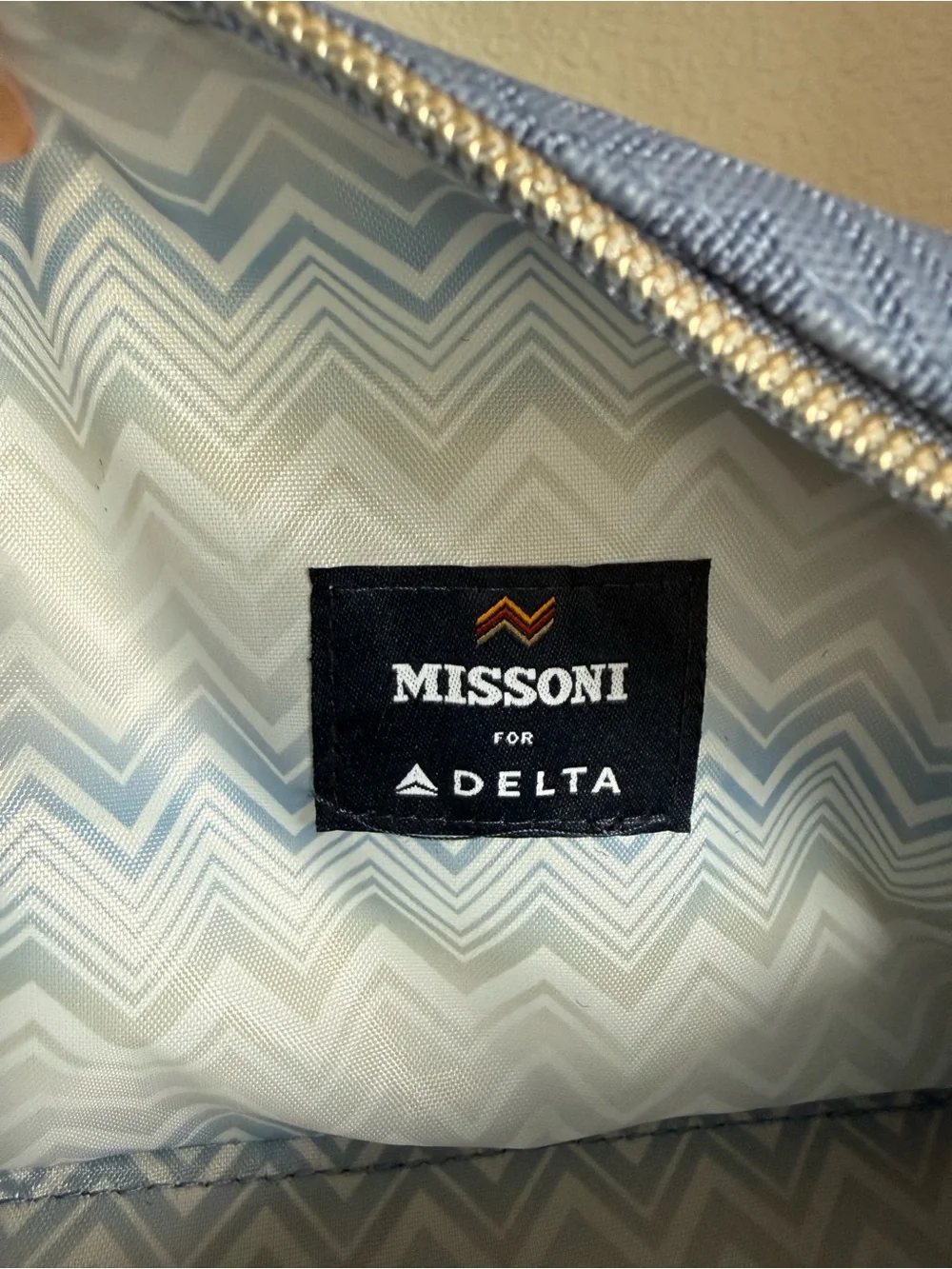 Missoni x Delta One Amenity Kit/Travel Cosmetic Bag